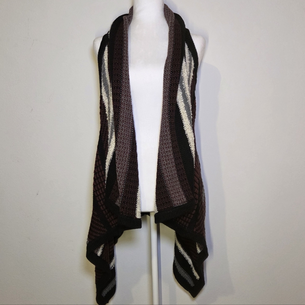 Elegant Multicolor Women's Sweater Vest - Picture 2 of 7